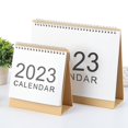 thumbnail image 2 of Desk Calendar Foldable Triangular Base Clear Printing 2023 New Year Bedroom Tabletop Calendar Home Decor for Daily Use, 2 of 10
