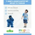 thumbnail image 3 of Sesame Street Cookie Monster Infant Baby Boys T-Shirt and French Terry Shorts Outfit Set Infant to Toddler, 3 of 5