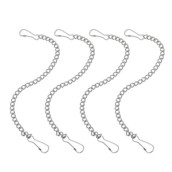 4 Pcs Deck Railing Plant Hanger Hanging Flowerpot Lifting Rope Silver