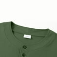 thumbnail image 6 of Gamivast Mens Summer Casual Henley Shirts Fashion V Neck Short Sleeve Loose Fit Tops Comfort Breathable Beach Tees Green L or Clearance My Orders Placed Recently by Me Delivery Status, 6 of 8