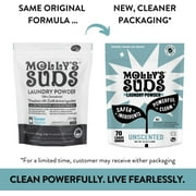Molly's Suds Laundry Detergent Powder for Sensitive Skin, 70 Loads (Unscented)