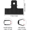 thumbnail image 1 of Black Large Bulldog Clips Thickened, 10 Pack 3 Inch Long Metal Binder, 1 of 2