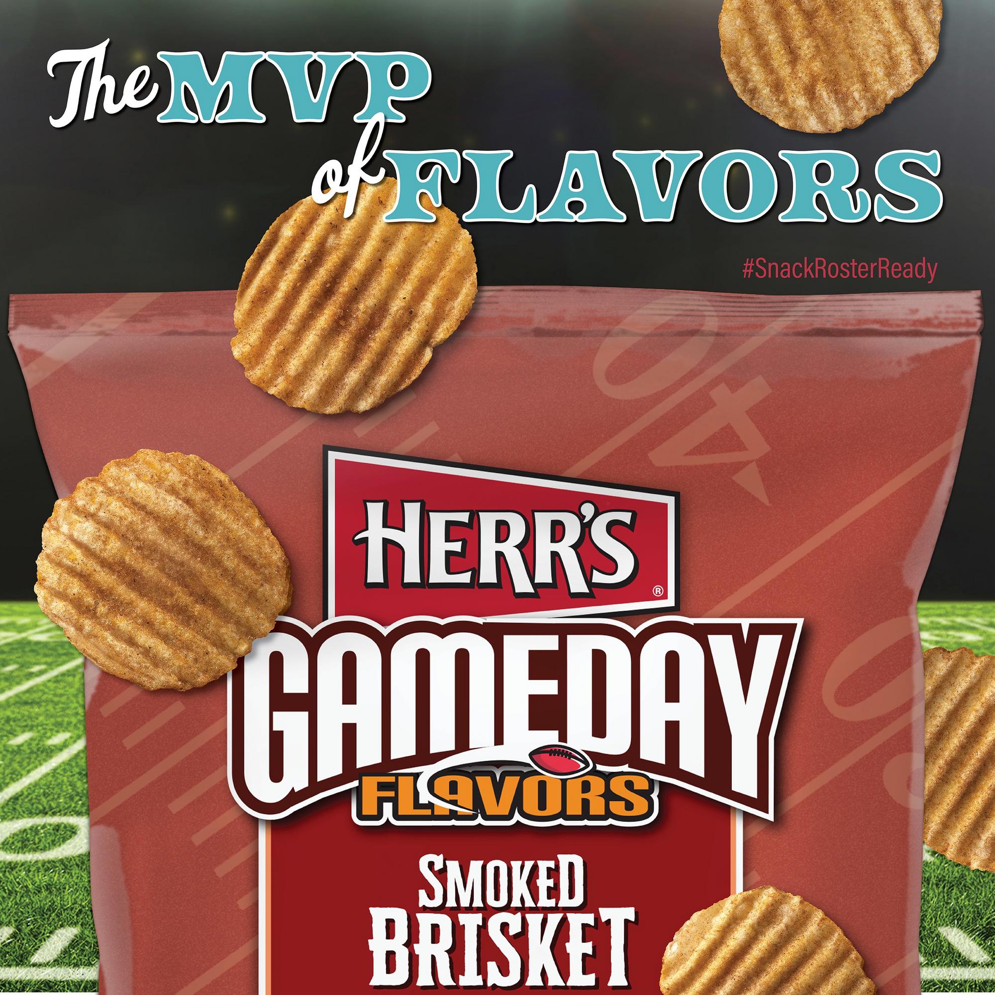 Herr's Game Day Brisket Ripple Chip- 2.375 oz