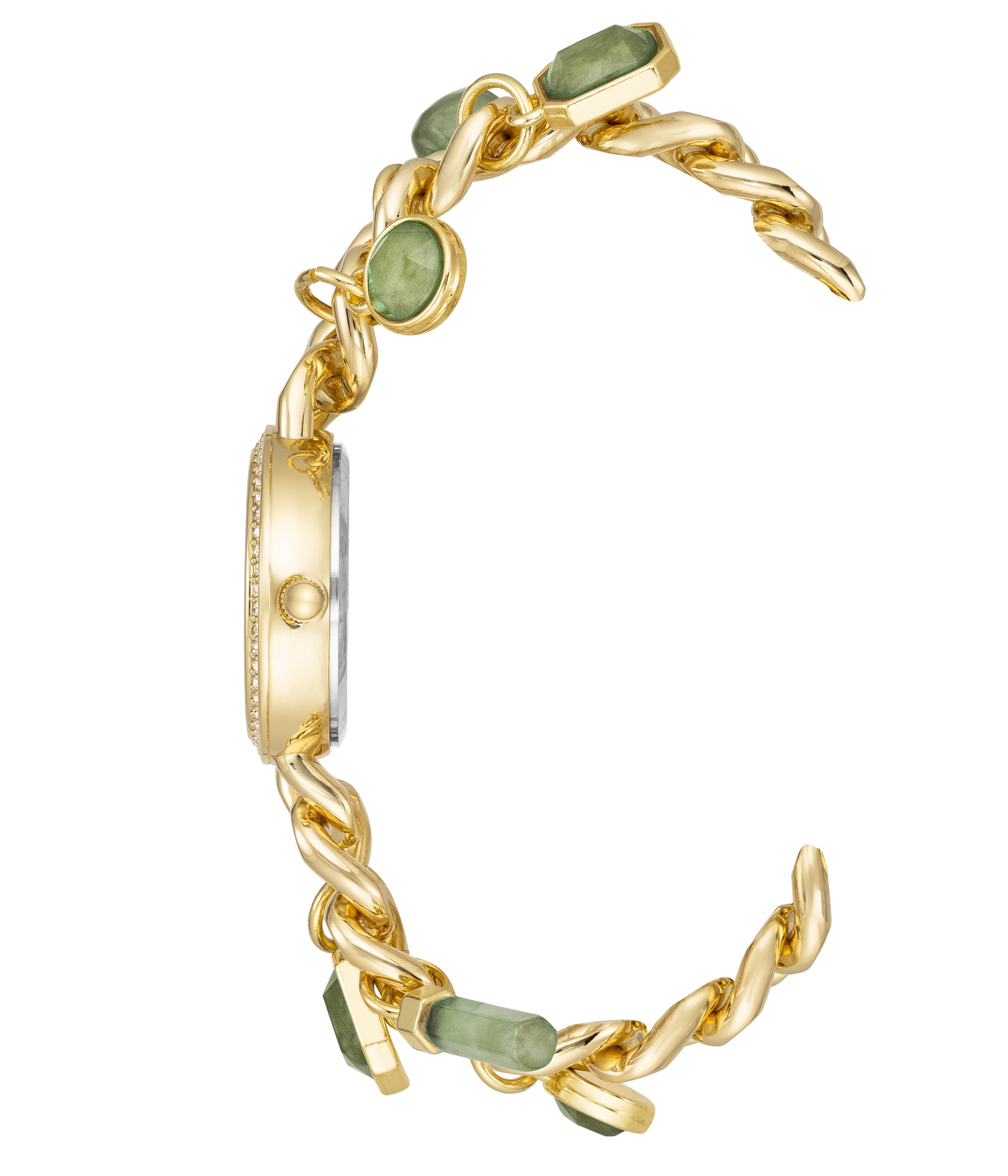 Eclipse Ladies Adult Green Dial Charm Watch