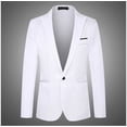 thumbnail image 1 of Traje de negocios formal de estilo coreano para hombre, traje pequeño, chaqueta delgada, traje pequeño informal, 1 of 6