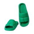 thumbnail image 5 of Ytobaz Slide Sandals for women Puffy Double Strap EVA Slides Open Toe Cushion Shower Shoes Indoor Outdoor Bathroom Poolside Home Travel Footwear, 5 of 5