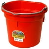 Miller Flatback Plastic Bucket Red 20 Quart - P20FBREDA