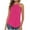Hot Pink, variant on Timegard Womens Tank Tops Summer Casual Irregularly Lace Ruched Loose Comfy Sleeveless Tops Beach