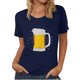 thumbnail image 1 of Blusa de mujer Oktoberfest Camiseta de cuello redondo Estampado de verano Jersey de manga corta Camiseta de mujer para hombre Tops Camisa Pompotops hfajkhk135766, 1 of 5