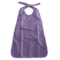 thumbnail image 1 of Baberos grandes de tela de para adultos mayores, impermeables, delantal de ayuda para discapacitados a la hora Púrpura jinwen Babero de felpa para adulto, 1 of 6
