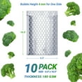 thumbnail image 3 of Silver Thermal Bubble Mailers, Insulated Self Seal Envelopes, 10 Count, 6.5 x 10.5 in, 3 of 8