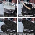 thumbnail image 3 of Unique Bargains Black Car Window Shades for Side Windows Automotive Rear Window Shade Keep Privacy 70x52cm 4pcs, 3 of 7