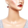 thumbnail image 2 of Falari Natural Stone Tear Drop Shaped Earring Red Agate E0320-RA, 2 of 3