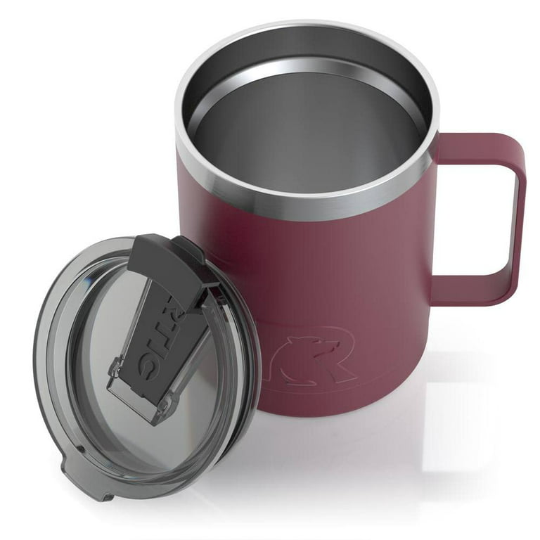  RTIC Coffee Mug, 12 oz, Maroon, Insulated Travel