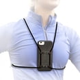 thumbnail image 2 of Rooster Wrap Black - Retractable Cell Phone Holder - Mobile Phone Chest Mount - Universal Cell Phone Accessory - Smart Phone Harness - Body Lanyard, 2 of 4