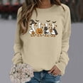 thumbnail image 5 of LIIPEE Halloween Graphic Sweatshirts For Women Long Sleeve Crew Neck Pullover Ladies Fall Winter Comfortable Versatile Sweatshirt,S, 5 of 5