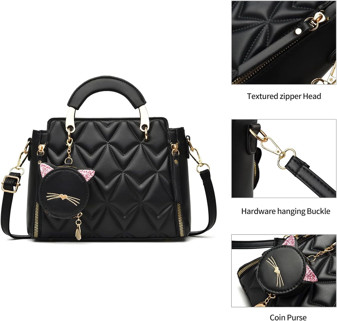 Kwuty Fashion Purses and Handbags for Women Ladies Crossbody Bags Top Handle Satchel Shoulder Bags Small Totes