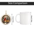 thumbnail image 5 of Christmas Tree Decorations Featuring 3-Inch Flat Cardinal Design, Rustic Christmas Decor for Tree & Wall Display, Holiday Ornament & Home Gift, 5 of 6