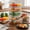 5pack 35oz, variant on 5-Pack Glass Food Storage Containers with Lids, Airtight Meal Prep Containers with Snap Lids for Microwave, Oven, Freezer and Dishwasher