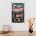 thumbnail image 3 of Retro Lalibela Rock Churches Poster Motivational Inspirational Vintage Travel Wall Art for Living Room Study Office Canvas Poster, 3 of 8
