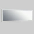thumbnail image 2 of Eviva Sun 72" Glossy White Full Framed Bathroom Wall Mirror, 2 of 2