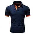 thumbnail image 3 of Birdeem Chemises pour Hommes Hommes Été Uni Bouton Col à Revers Haut Décontracté, 3 of 8