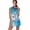 Blue Butterfly, variant on Yuyamidu Colorful Plumeria Golf Dresses for Women Size XS Tropical Elastic Womens Athletic Clothing Sets Half Zipper Sleeveless Active Athletic Exercise Sports Wear Dresses for Women