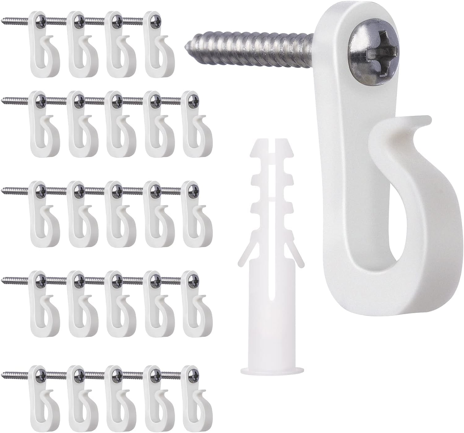 Light Hanger Hooks for Outdoor String Lights,Screw Hooks for Hanging