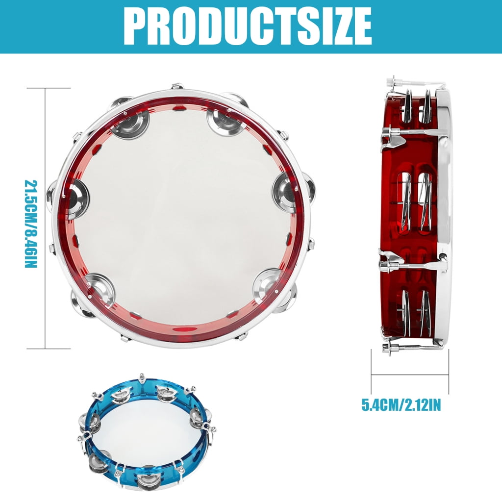 Double Row Tambourine Flower Form Musical Tambourine Metal Bells Handheld Toy