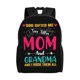thumbnail image 1 of Dios me regaló dos títulos: mamá y abuela, mochilas escolares para estudiantes, mochila de viaje, bolso para portátil, bolso de hombro para hombre y mujer., 1 of 5