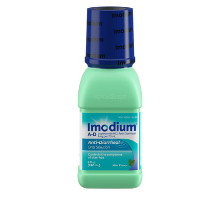 Imodium A-D Liquid Oral Anti-Diarrheal Medicine, Mint Flavor, 8 fl. (Best Over The Counter Medicine For Nausea And Diarrhea)