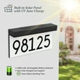 thumbnail image 4 of Adorer Address Plaque for Houses Solar Powered, Lighted House Numbers Address Sign, Rechargeable LED Illuminated Plastic Address Sign for Outside Waterproof 6000K Daylight White Light up for Houses, 4 of 8