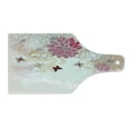 thumbnail image 2 of Grunge Cutting Board, Pink Petals Spring Composition with Flowers and Butterflies Vintage Style Print, Decorative Tempered Glass Cutting and Serving Board, Wine Bottle Shape, Cream Pink, by Ambesonne, 2 of 4