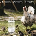 thumbnail image 4 of GOOHOCHY 2Ud Efficient Water Saving Automatic White Poultry Feeder Portable and Easy Clean, 4 of 8