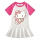 thumbnail image 3 of Hello Kitty ropa de dibujos animados para niños vestido de algodón de media manga niñas bebé Casual Color a juego Falda plisada de manga corta, 3 of 5