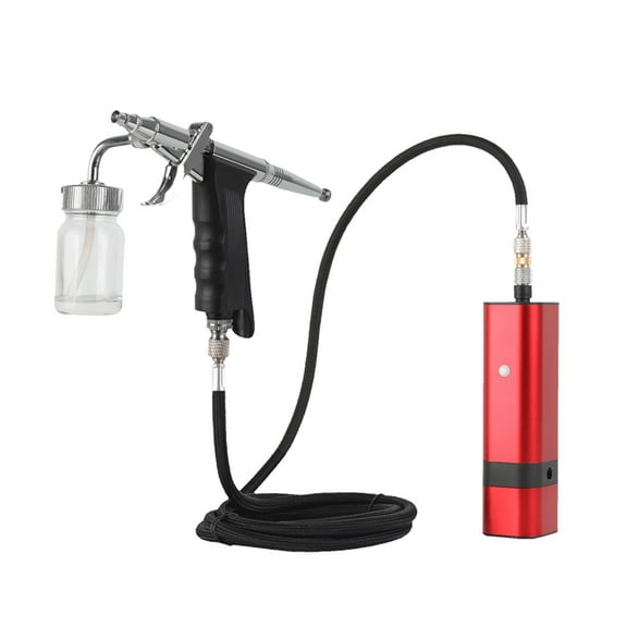 Cordless Airbrush Kit with Siphon Trigger Type Spray Gun for Art Model Body Paint Artist Makeup Nail Tattoos Cake Tools ,Ingeniously Designed