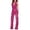 Hot Pink, variant on CAIXIA Overalls For Women Sparkly Sequin Jumpsuit Halter Neck Backless Sequin Overalls Glitter Pants,Blue