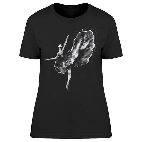 Ballerina Dancer In Watercolor T-Shirt Women -Image by Shutterstock, Female Medium