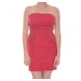 thumbnail image 4 of As U Wish NEW Red Size 5 Junior Floral-Lace Sleveless Sheath Dress, 4 of 4