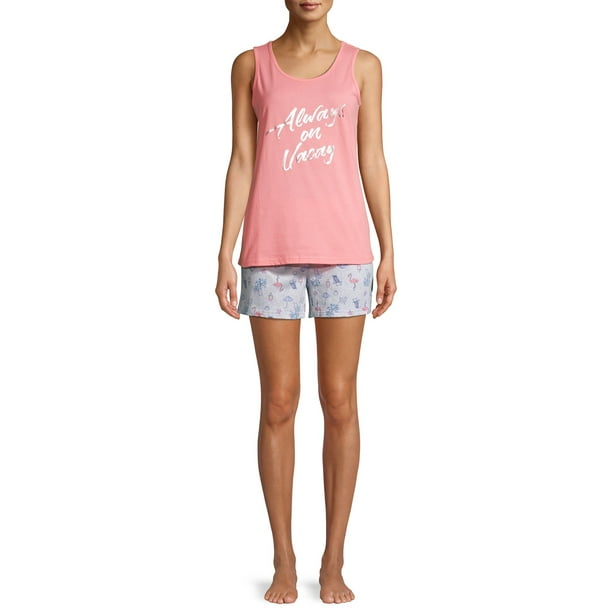 Be Yourself Be Yourself Women's and Women's Plus Tank Top and Shorts