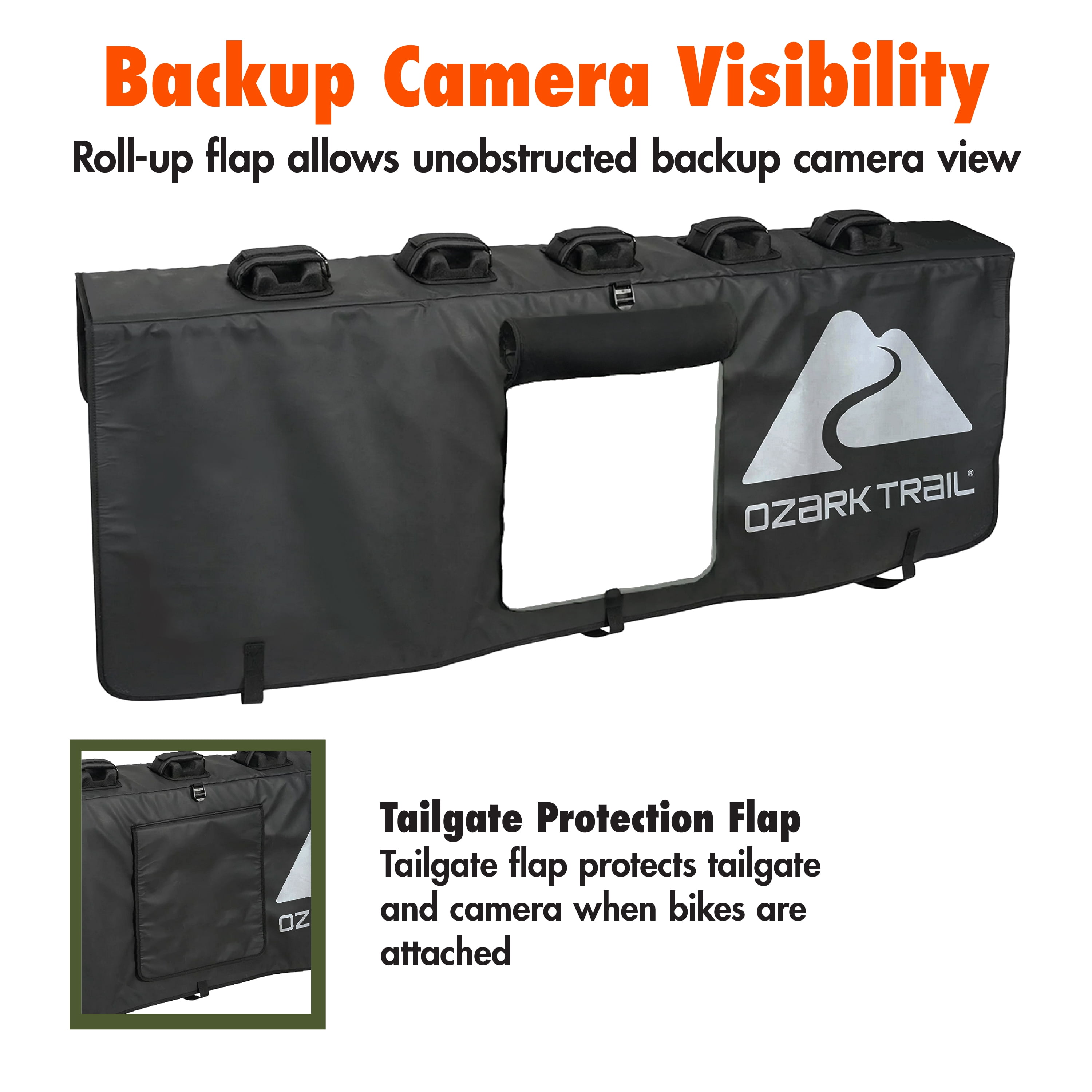 Ozark Trail Pickup Truck Tailgate Pad, Water Repellent, Holds up to 5 Bikes