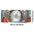 thumbnail image 2 of HUANBAI Snowman Garage Door Banner Merry Garage Door Hanging, 2 of 3