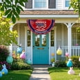 thumbnail image 6 of Personalized Fan Flag America's 250th Anniversary Banner 3x6 ft 1776 2026 Anniversary Bunting Outdoor Hanging Decor with Grommets for Porch Yard, Red 35.4"x70.9", 6 of 6