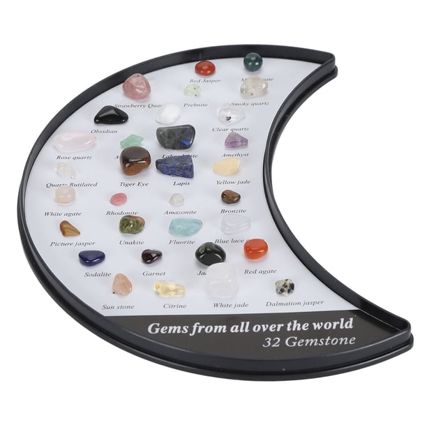 Kit De Colección De Piedras De Roca, Colección De Rocas Y Minerales Para El Aula De Ciencias Educativas De Minerales Para Niños Con Caja De Presentación Transparente