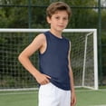 thumbnail image 5 of Krdevn Boys Breathable Mesh Tank Top Sleeveless Crewneck Shirt for Sports and Casual Wear,7-8 Years, 5 of 6