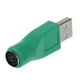thumbnail image 3 of 4 x Convertidor de Adaptador PS2 Hembra Una USB Macho para Raton Teclado, 3 of 4