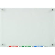 Audio-Visual Direct Frosted Glass Dry-Erase Board Set - 17 3/4 x 23 5/8 Inches - (Non-Magnetic)