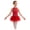 Red, variant on Kids Girls Feather Latin Dance Leotard Ballet Salsa Samba Tango Dance Skirted Leotard Royal Blue 6