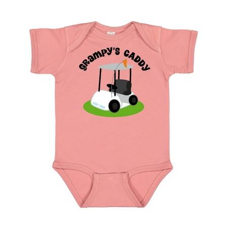 

Inktastic Grampy s Caddy Golfing Gift Golf Cart Gift Baby Boy or Baby Girl Bodysuit