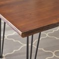 thumbnail image 3 of Noble House Industrial Faux Live Edge Rectangular Dining Table, Natural, 3 of 9